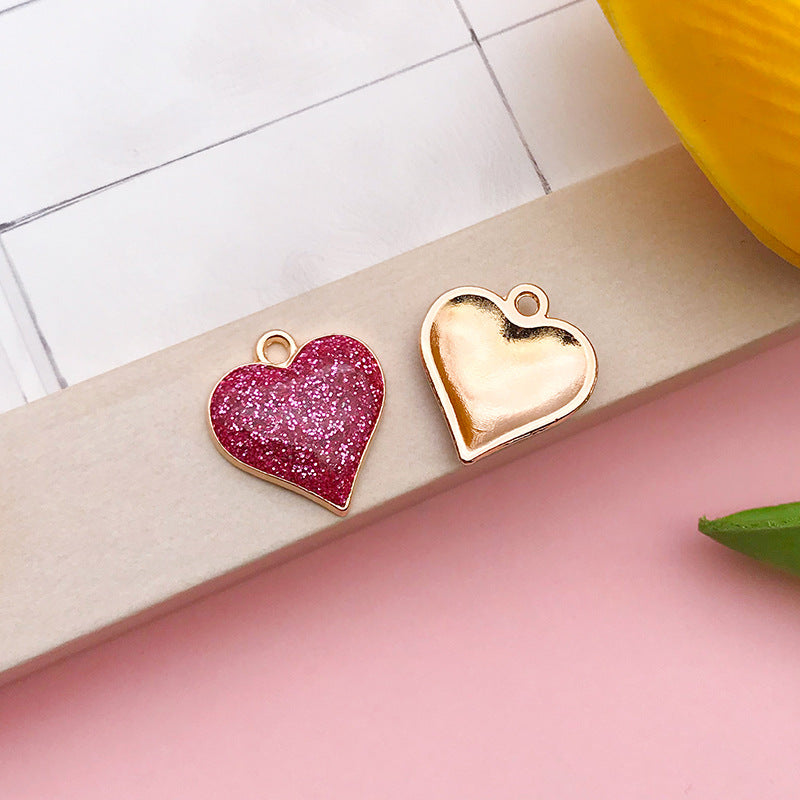 Peach Heart Charm