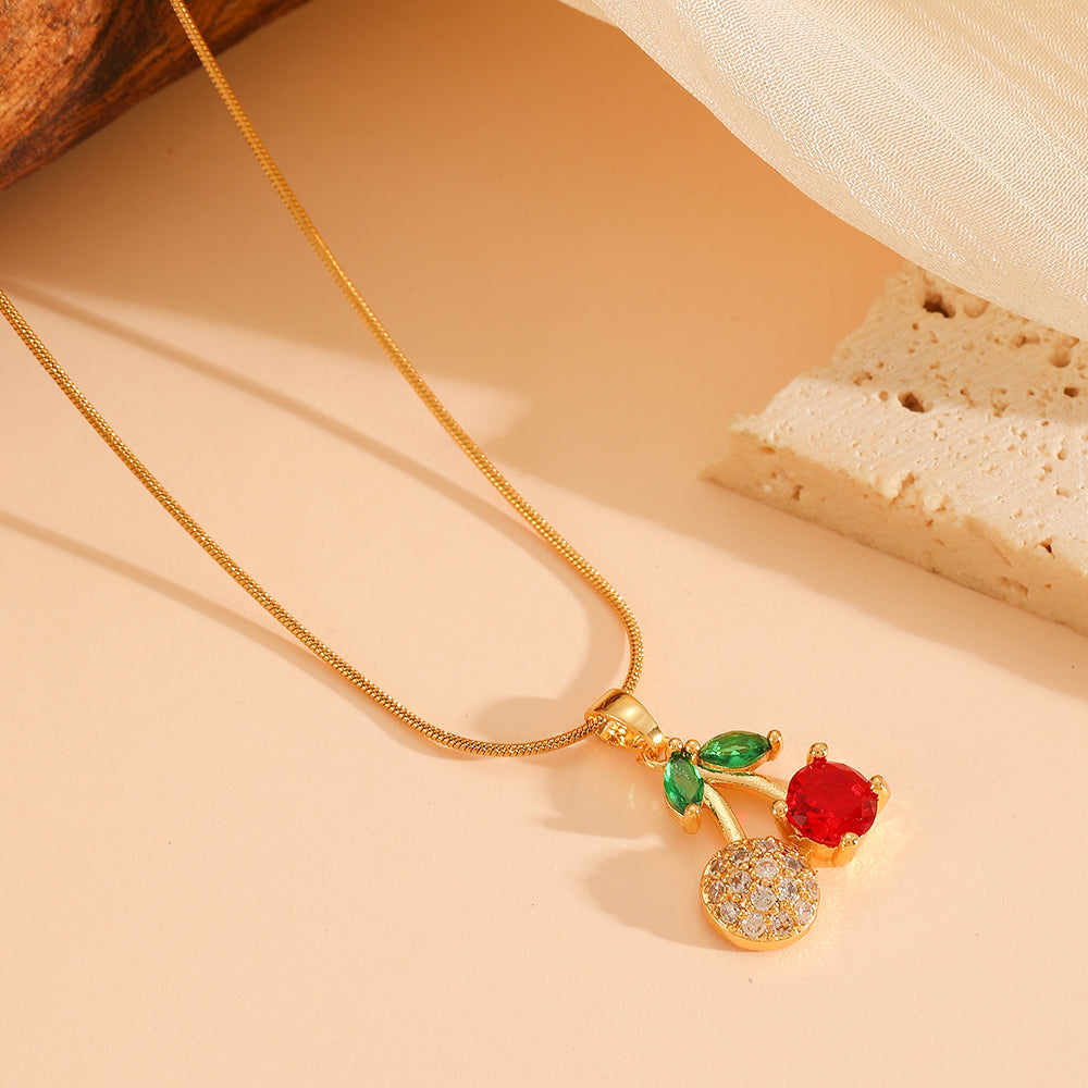 Cerise Charm Necklace