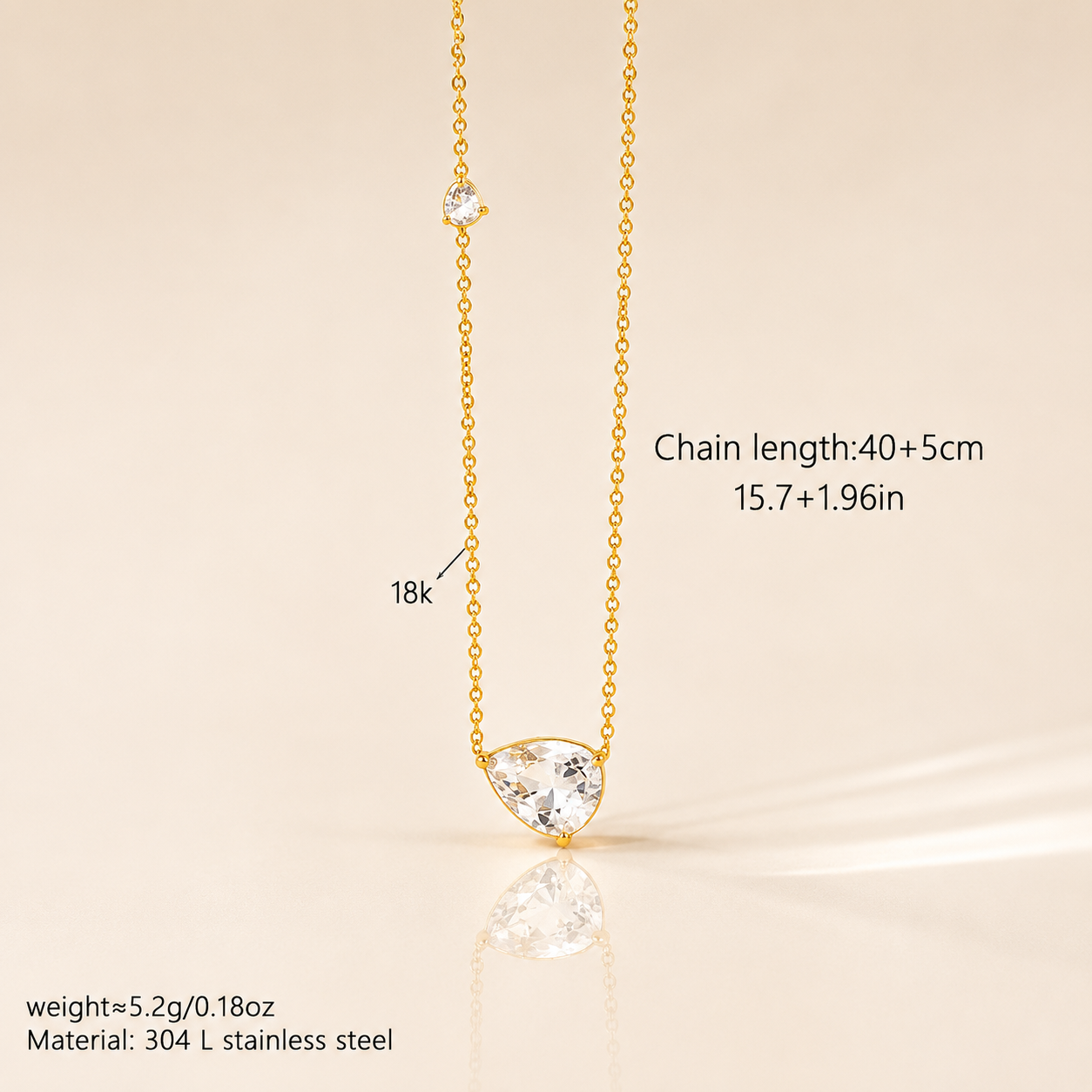HiranyaVarna Dewdrop Pendant Necklace