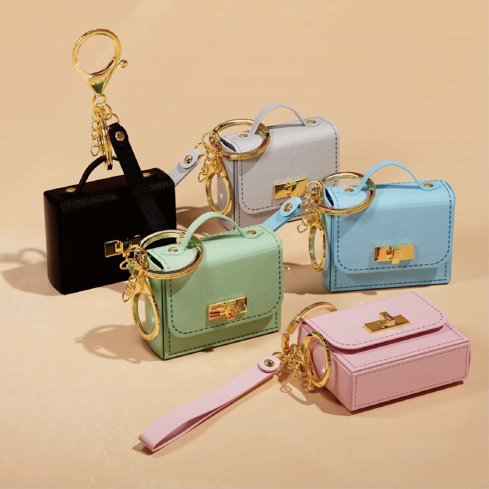 Cute Keychain Mini Bag For AirPods/Earphones
